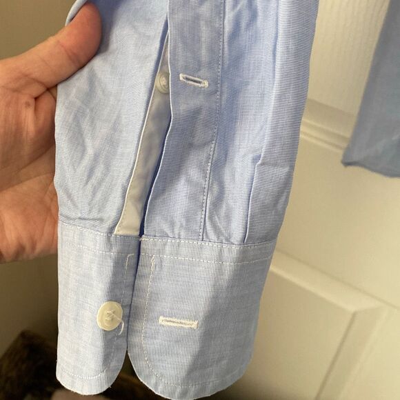 J. Crew Men's Dress Shirts Size Small 14-14.5‎ Blue Purple Plaid Cotton - Picture 13 of 15